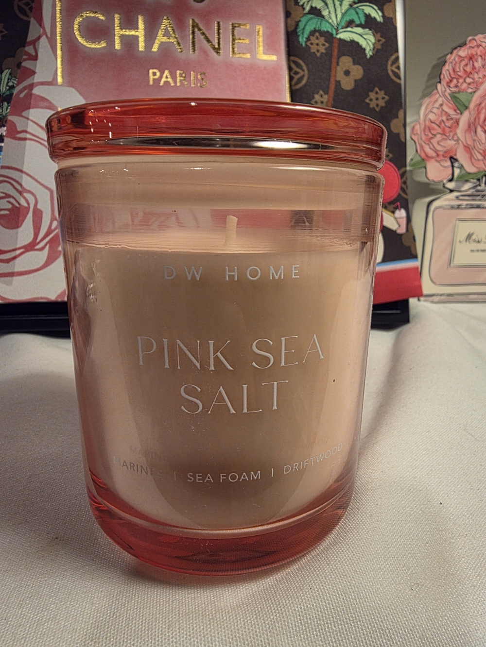 DW Home Pink Sea Salt Candle